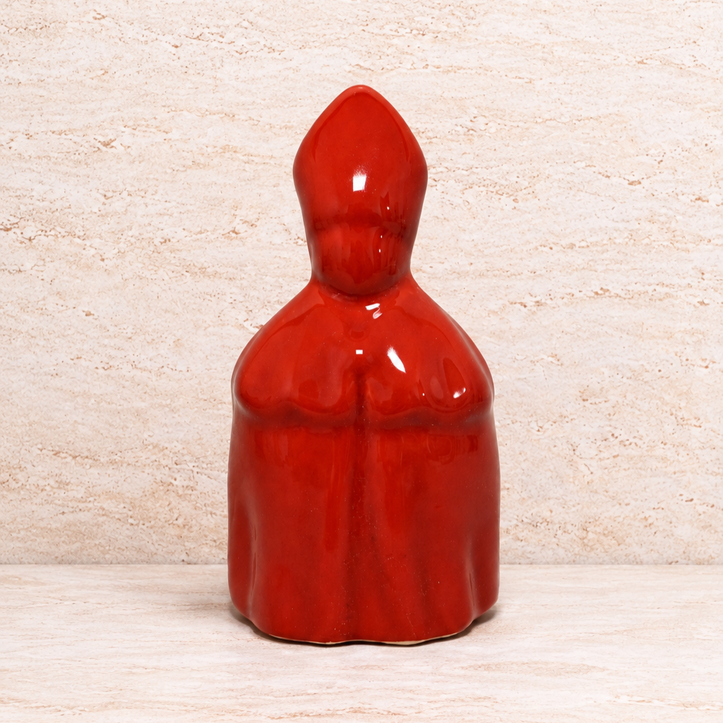 San Gennaro Stilizzato in Ceramica di Vietri - 15 cm Red